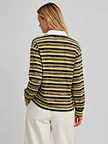 private label striped pullover